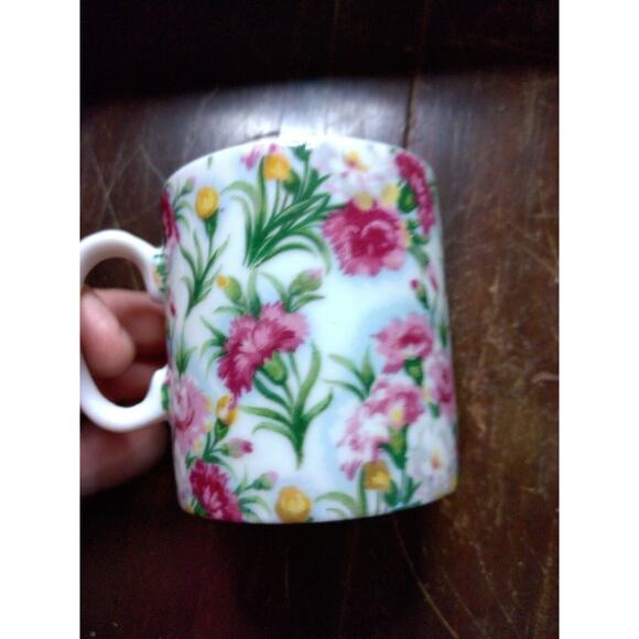 Chintz 4 mugs Lefton? 043 floral fine china 8 oz - Picture 6 of 9